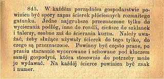 Wiadomość użyteczna o ścierce kuchennej