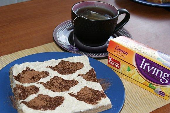 Tiramisu z herbacianym kremem i herbatą cytrynową