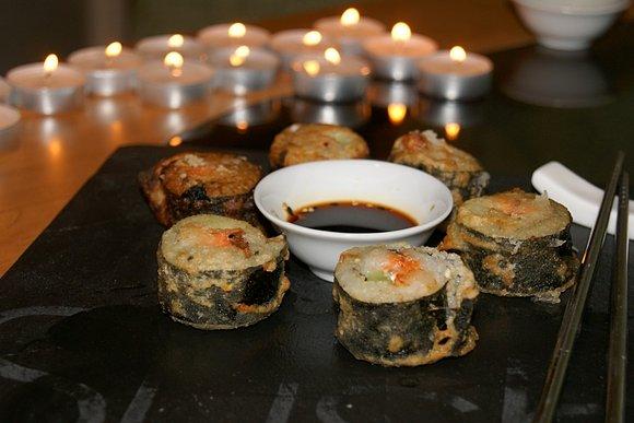 Sushi na ciepło w tempurze