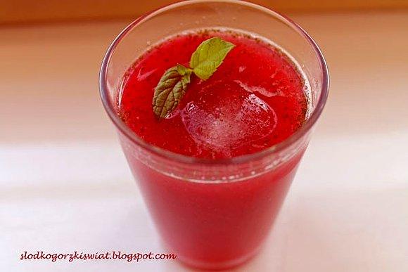 Agua fresca z malinami