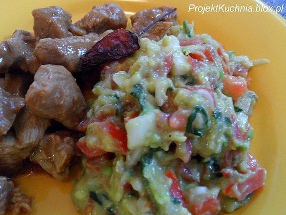 Meksykański indyk z domowym guacamole