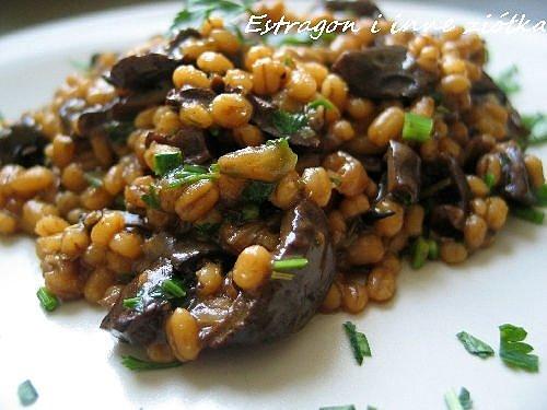 Grzybowe orzotto z kaszy pęczak