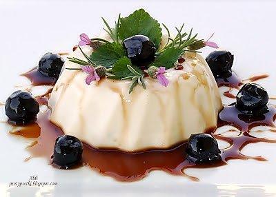 Lawendowa panna cotta