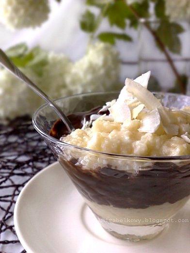 Arroz con leche meksykański pudding ryżowy