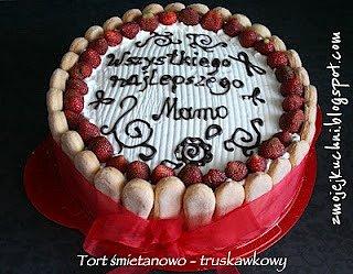 Tort śmietanowo-truskawkowy