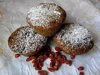 Mufinki z jagodami goji