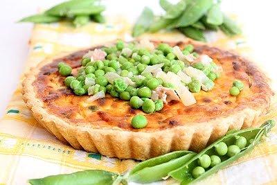 Tarta z groszkiem i ricottą