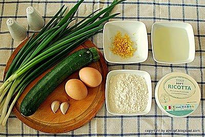 Cytrynowe placki z cukinią i ricottą