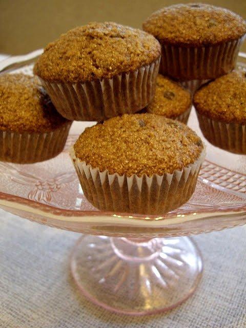 Razowe muffinki kawowe z czekoladą
