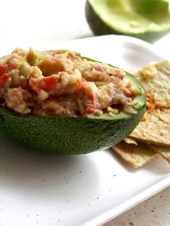 Guacamole z pieczonymi pomidorami