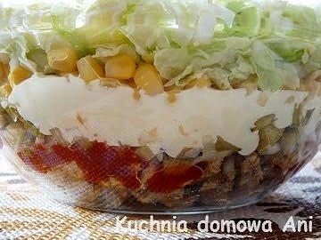 Sałatka gyros z kurczakiem i kapustą na imprezę