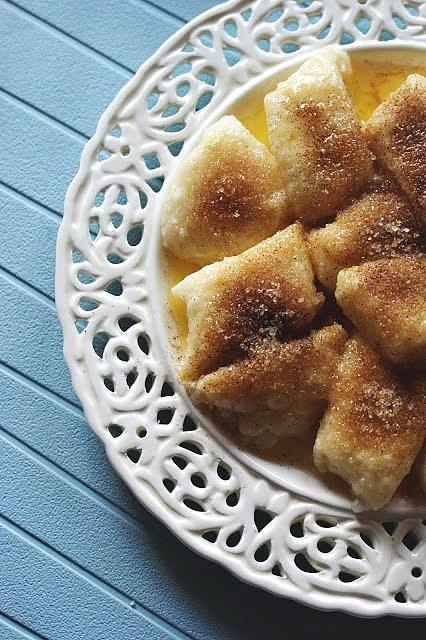 Leniwe z twarogiem i cynamonem