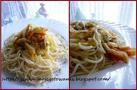 Spaghetti z warzywami