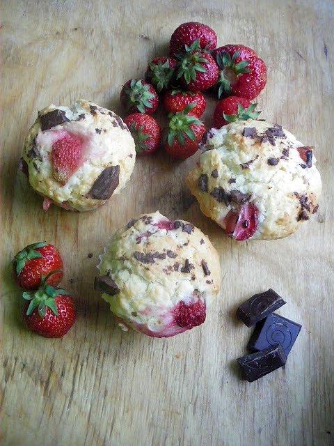 Muffinki z truskawkami