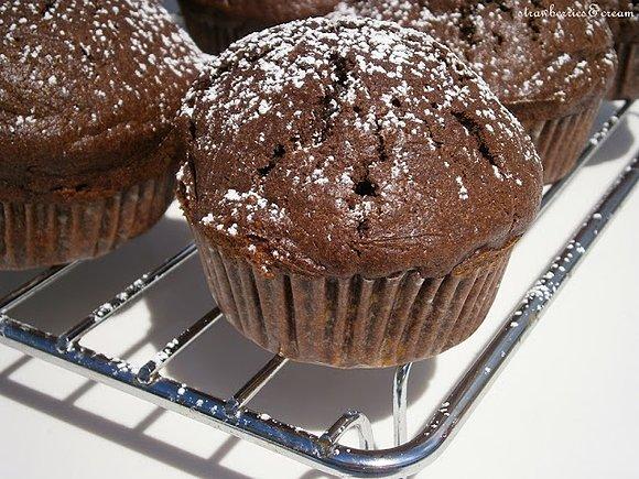 Pełnoziarniste muffiny czekoladowo-dyniowe