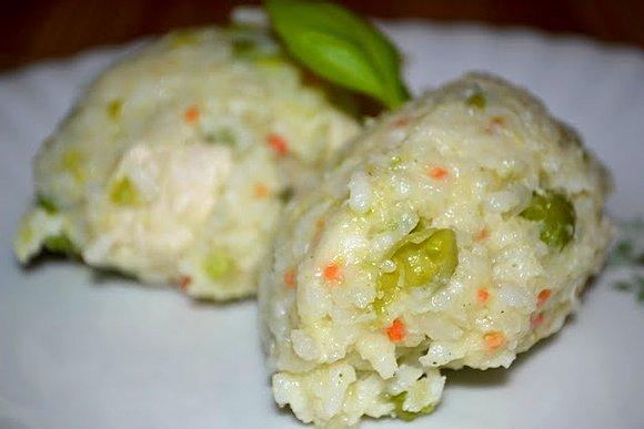 Risotto z groszkiem i kurczakiem