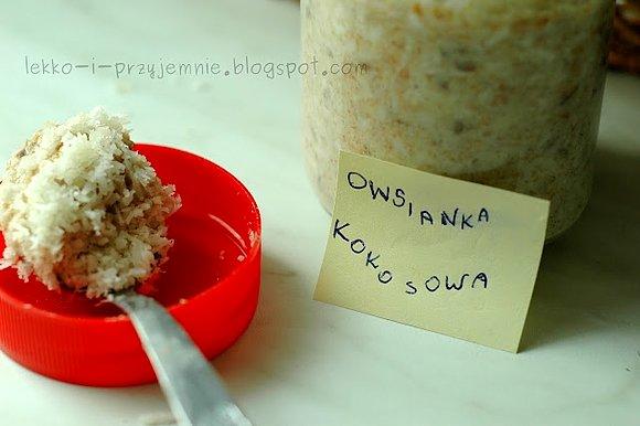 Słoiczkowa owsianka kokosowa