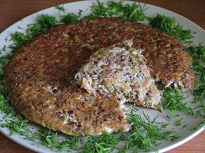 Frittata z kiełkami i soczewicą