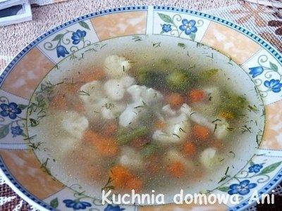 Zupa jarzynowa z warzyw i koperkiem