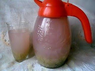 Kompot rabarbarowy z kisielem