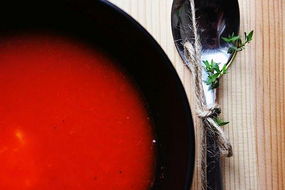 Zupa krem z pieczonej papryki bez mięsa - meatless mondays