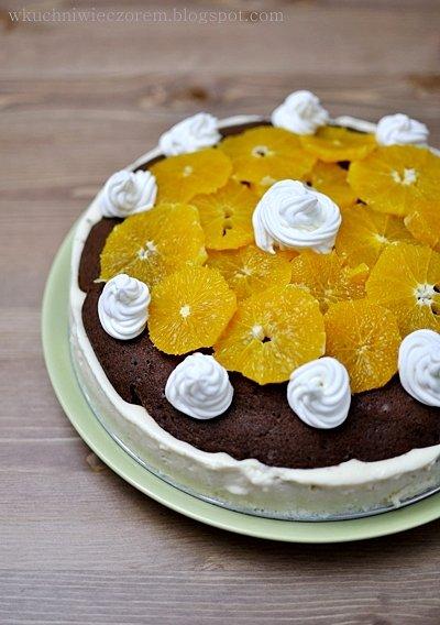 Tort czekoladowy z pomarańczami