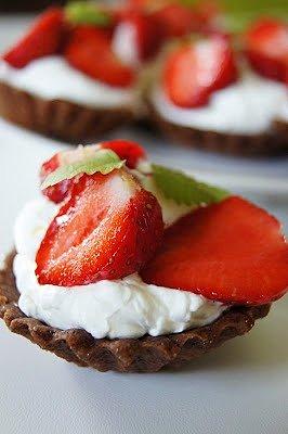 Babeczki z truskawkami i mascarpone
