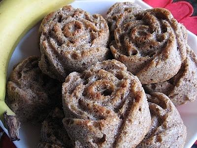 Otrębowe muffiny z bananami i cytryną