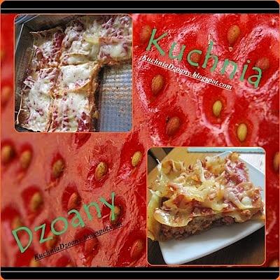 Lasagne z mięsem mielonym i sosami