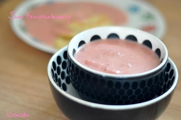 Sos truskawkowy z mascarpone
