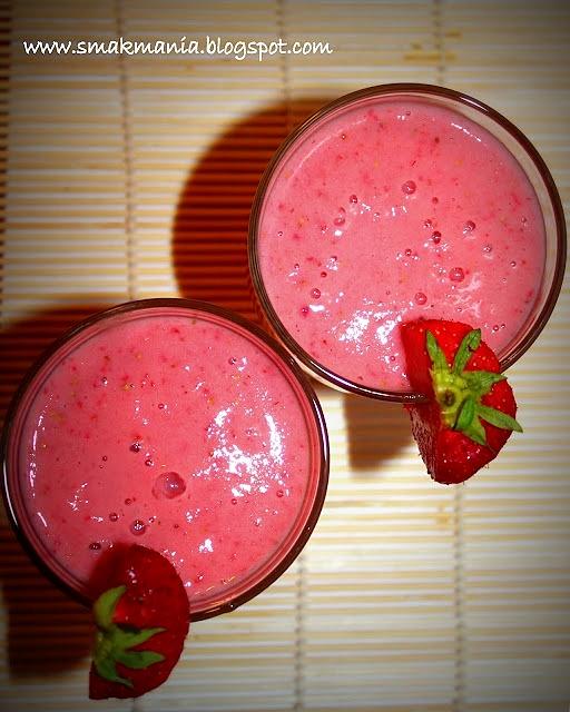 Bananowo-truskawkowy koktajl na smoothie