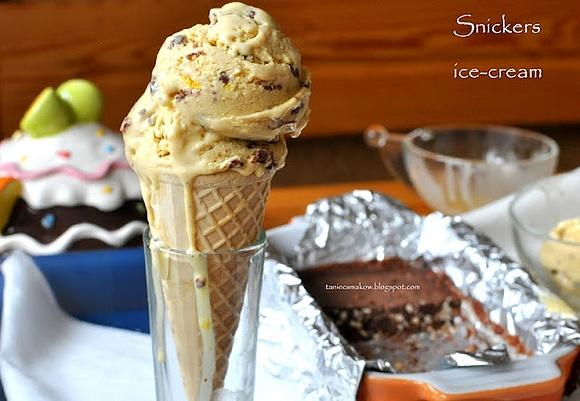 Lody snickers przepisy na domowe trzy składniki