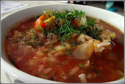 Zupa z młodej kapusty