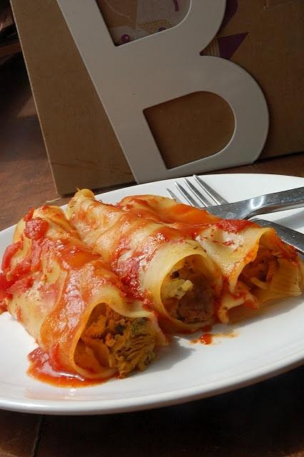 Canneloni z kurkami