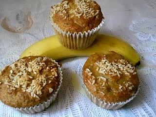 Bananowo-waniliowe muffiny z kaszą manną