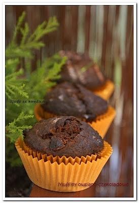 Owsiane muffiny z czekoladą
