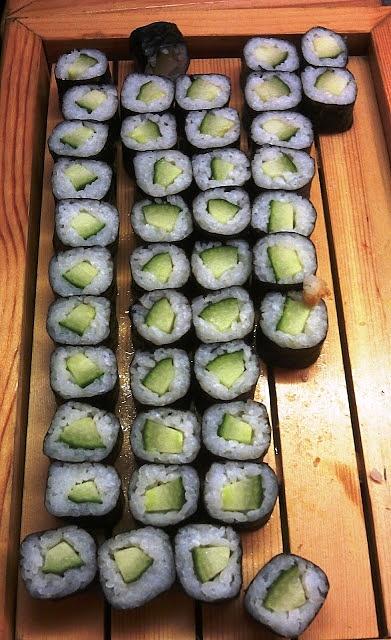 Sushi z ogórkiem