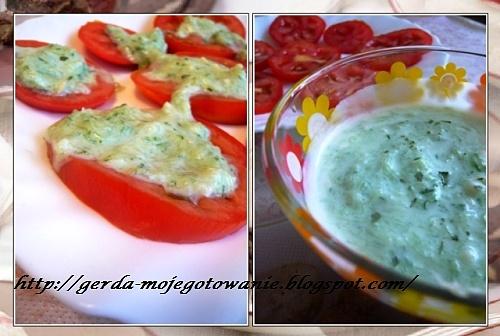 Pomidor z sosem tzatziki