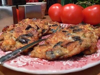Placki z bakłażana i chleba