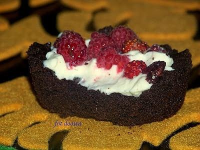 Tartinki czekoladowo-malinowe Nigella Lawson