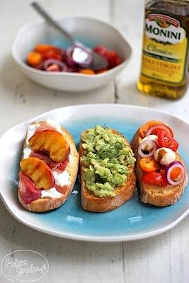 Crostini w trzech wersjach z filmem