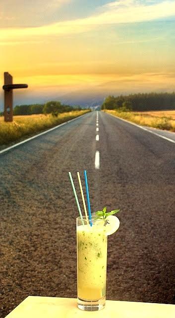 Melonowe Virgin Mojito z muzyką w tle