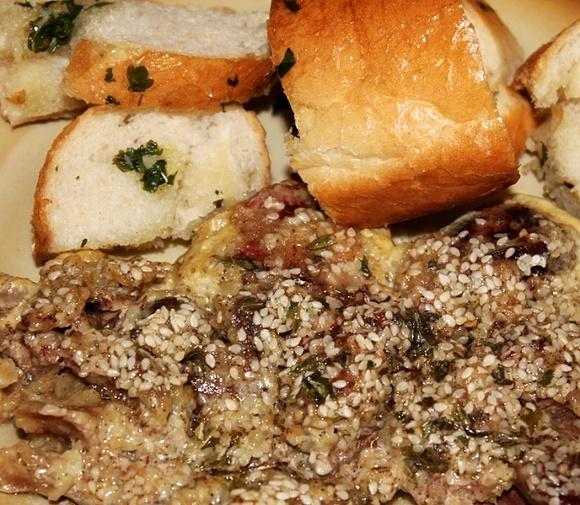 Wątróbka zapiekana w sezamie