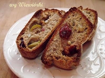 Sucharki drożdżowe z żurawiną i oliwkami