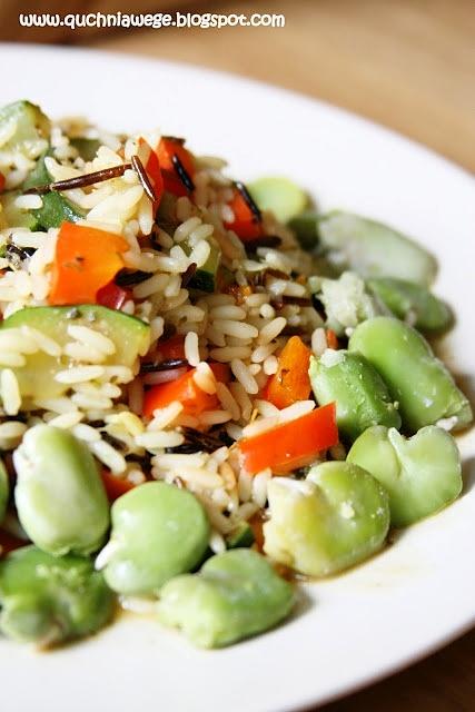 Dzikie risotto z cukinią i bóbem
