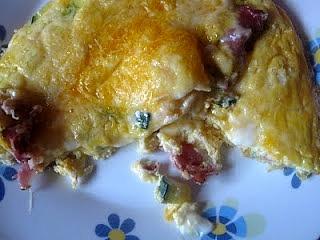 Frittata z cukinią i szynką szwarcwaldzką