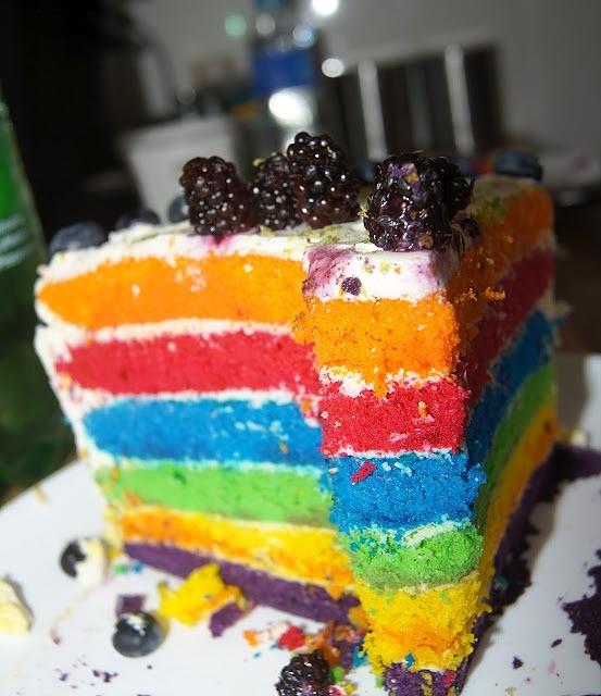 Tort tęczowy