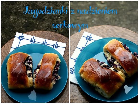 Jagodzianki z nadzieniem serkowym