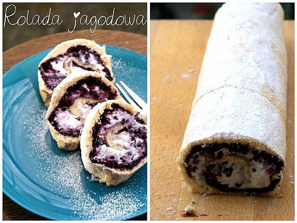 Rolada jagodowa