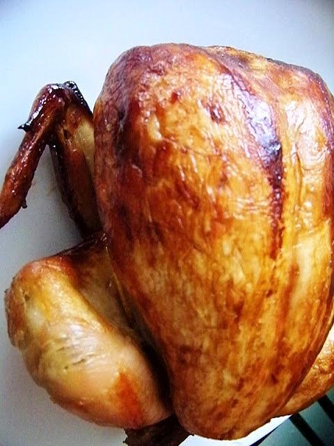 Kurczę pieczone z prostymi przyprawami i marginesem smakowym